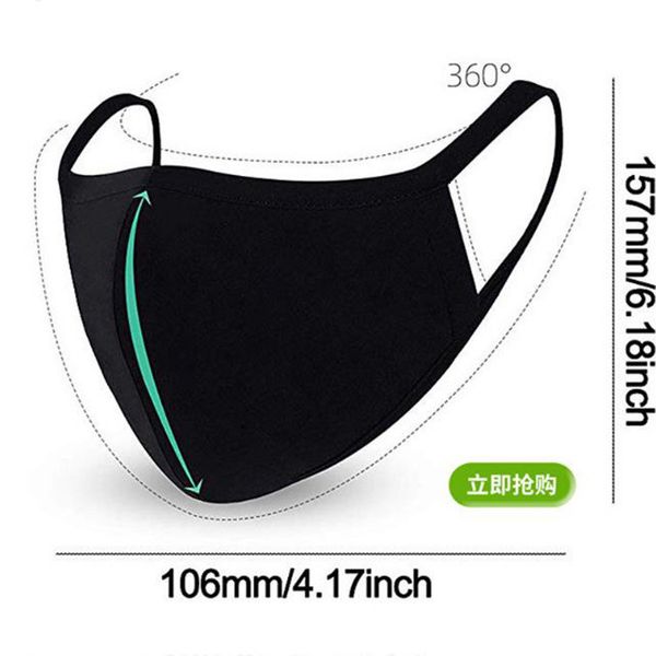 

color designer cotton breather anti 5 dust haze black large size man mouth pink women fashion face mask bwe130