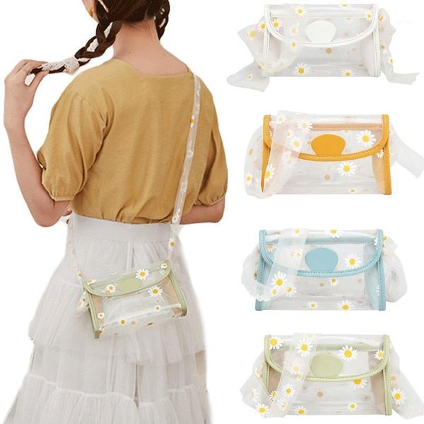 

2020 ladies girls transparent jelly shoulder bag messenger bag women's cute handbag1