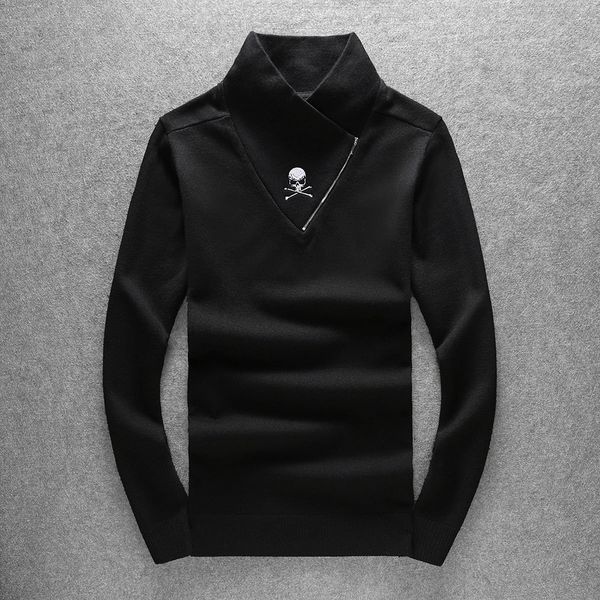 

new 2021 men luxury winter bae embroidered skull head casual sweaters pullover asian plug size drake #nn2 aqvu, White;black