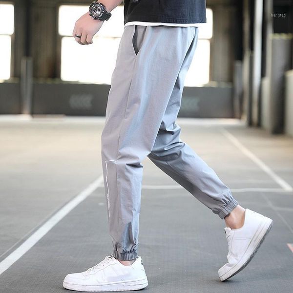 

new casual pants men's hip hop sports pants autumn brand men feet trousers male students skateboard1, Black