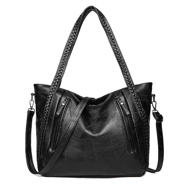 

women shoulder bag pu leather handbags big ladies knitting hand bags designer handbags big tote bags for women sac a main