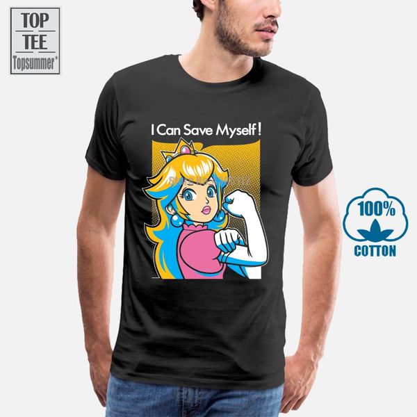 

super mario t shirt i can save myself princess peach kids mens 6xl cool funny t-shirt men tees sport hooded sweatshirt hoodie
