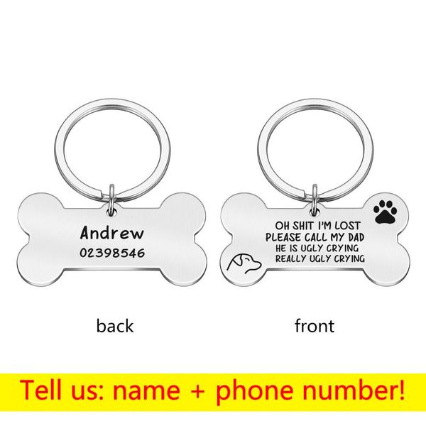 

personalized dog cat tags engraved cat puppy pet id name collar tag pendant bone pet accessories q bbyjpx