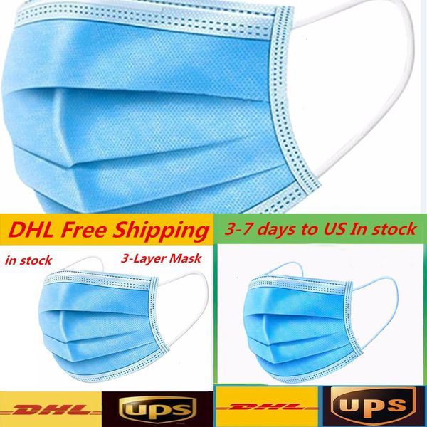 

factory6hhjthick shipping face ups disposable dhl 3-layer masks with earloops for salon, home use comfortable mask cnf664