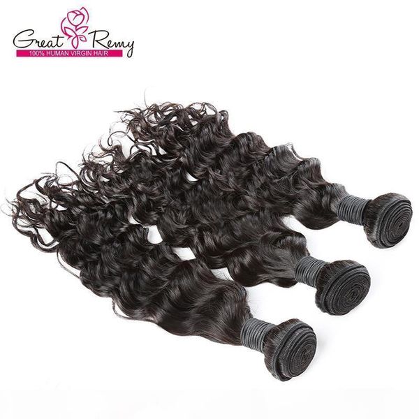 

new arrival loose curly wave human hair bundles 8-34inch greatremy brazilian virgin hair extensions, Black