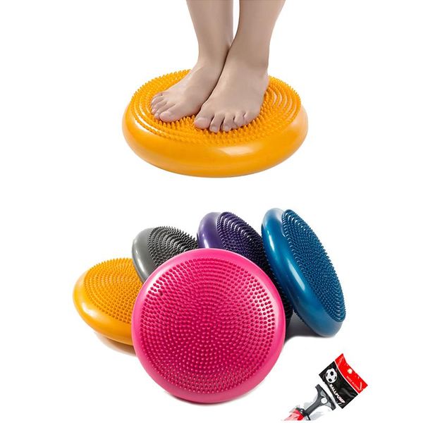 

надувной йога массаж мячи балансировка полусфера бал йога стабилизатор подушка тренер колебание дис универсальный спортивный фитнес-центр wm