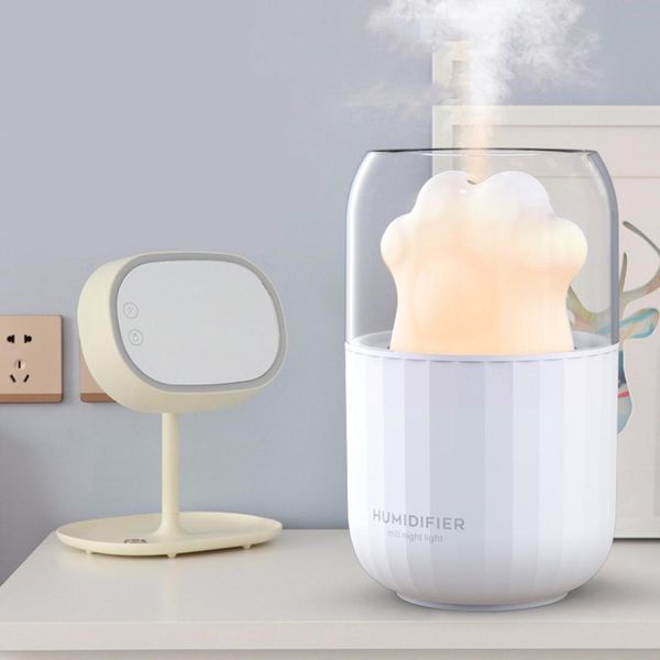 

cat claw shape aromatherapy nano atomizer automatic alcohol sprayer usb colorful night light mini air humidifier