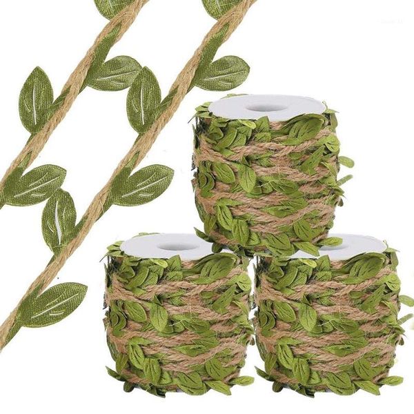 

2m 5m artificial vine fake foliage leaf plant garland green leaves wedding decoration box/flowers rope home wedding party decor1