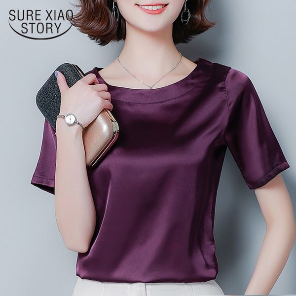 

women's summer blouses short sleeve chiffon blouse green shirts plus size womens and blouses womens clothing 3743 50 y200622, White