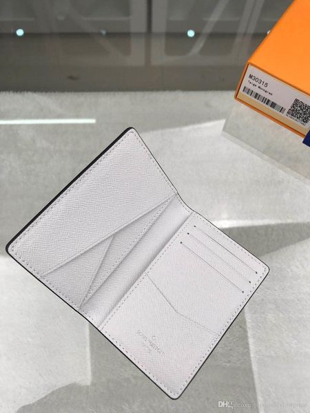 

new black letter genuine leather men short wallet with box classic lattice key card holders women wallet m30315 size 8-11-1 cm, Red;black