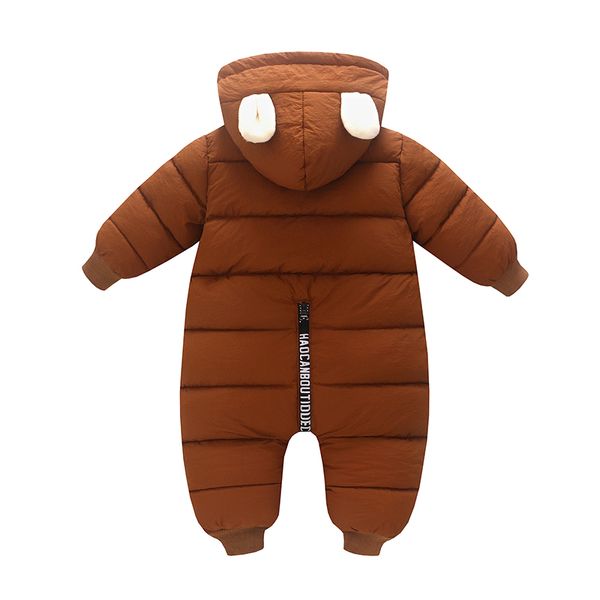 Casaco de jaqueta de lã de bebê inverno mais veludo baby meninas snowsuit para baixo algodão bebê meninos macacões recém-nascidos macacões de neve desgaste lj201007