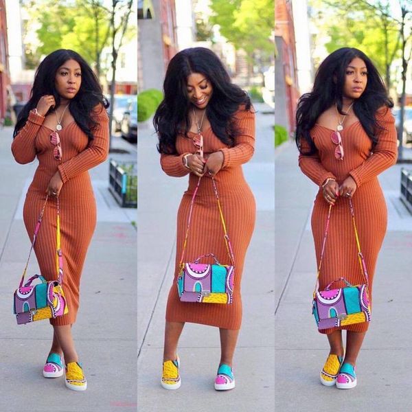 

line women's one summer collar new long sleeve slim stripe dress ladies' favorite trendy fashion high-end atmosphere grade, Black;gray