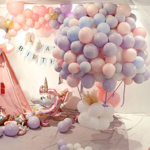 

10 balloons inch latex 100 candy pcs/lot macaron helium balloon for party wedding birthday child toys baloon decoration