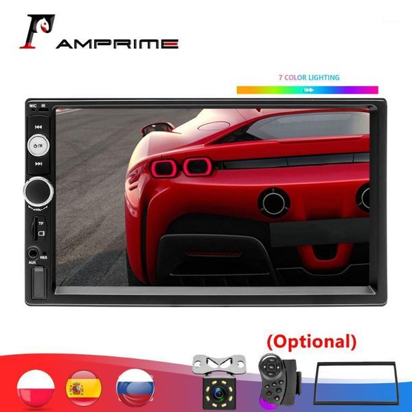 

car audio amprime 2 din radio 7" coche mirrorlink multimedia player bluetooth usb backup monitor auto 2din autoradio1