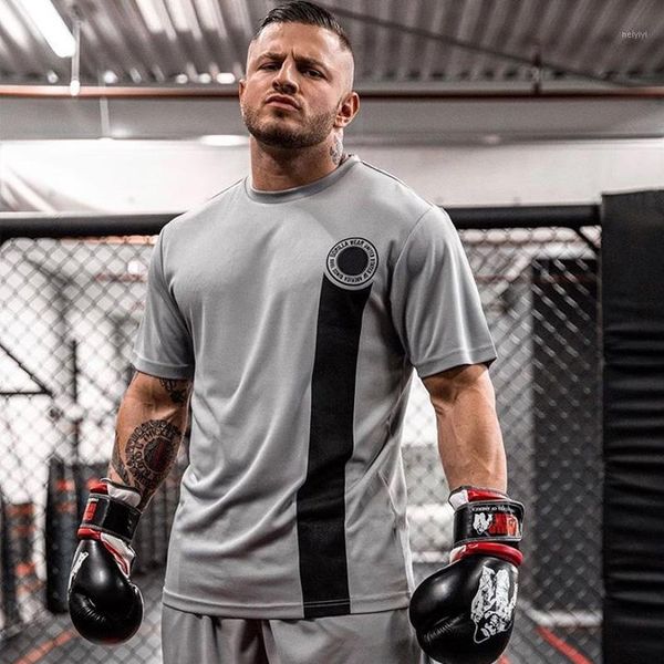 

men's t-shirts men fitness t-shirt bodybuilding workout tee shirts 1, White;black