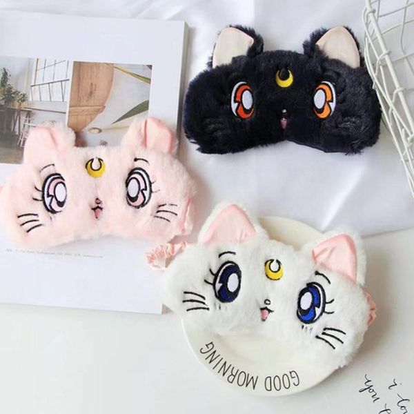 

party fashion sweet pink 3d cat sleep mask natural sleeping eye mask eyeshade cover shade eye patch women girl travel blindfold