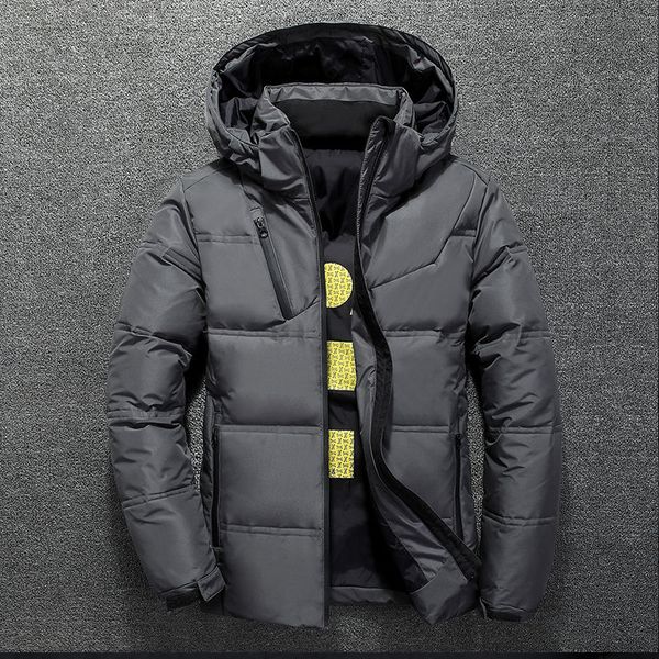 

2020 winter jacket mens quality thermal thick coat snow red black parka male warm outwear fashion - white duck down jacket men