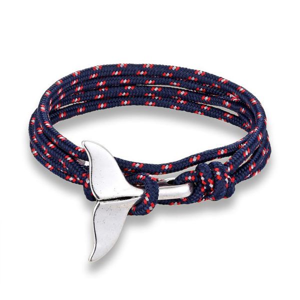 

mkendn new whale tail anchor bracelets men women charm nautical survival rope chain paracord bracelet male wrap met jllzxc
