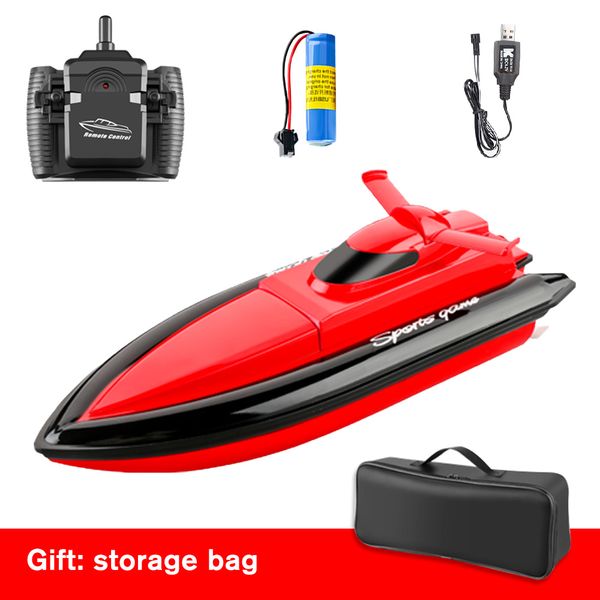 

800 remote control boats 2.4g 20km/h rc boat working 18min rc toy gift for kids adults boys girls with bag 1/2/3 battery
