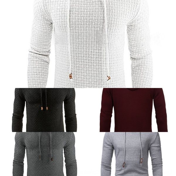 

new men's solid color hooded trendy brand for men new men's pullover solid color hooded sweater pullover sweatercoat sweatercoat t, Black