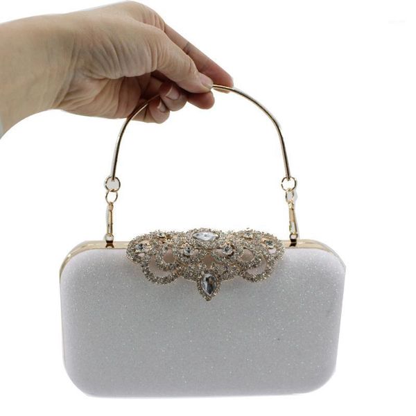 

kingluck womens elegant rhinestone peacock clasp velvet cocktail evening handbag1