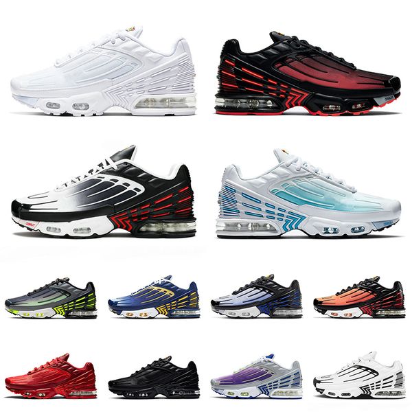 

tn plus 3 men women running sport shoes all white radiant red laser blue tuned obsidian deep royal trainers sneakers 36-45