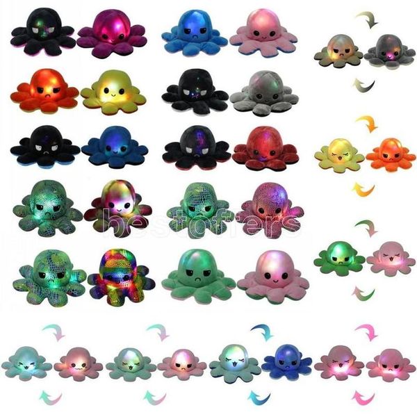 

us stock dhl lighted reversible flip ocs stuffed doll soft plush toy color chapter plush doll filled plush child toy gifts fy7488