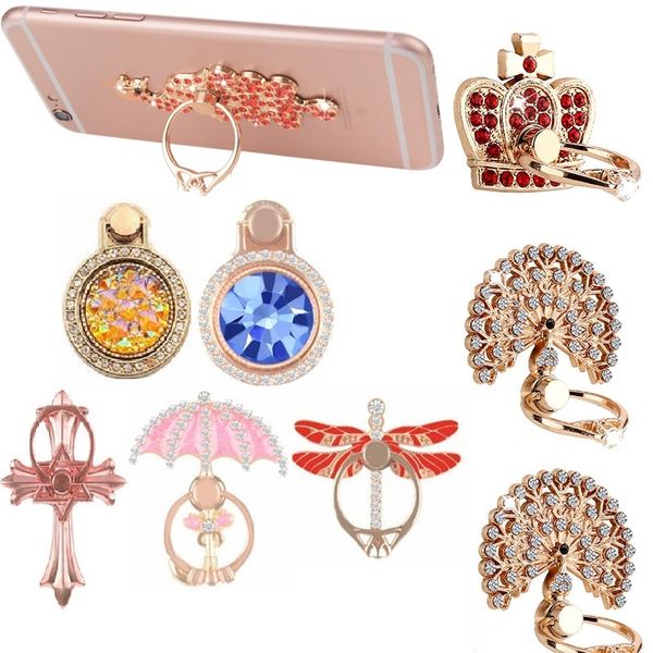 

universal 360 degree rotation diamond bling phone stand holder metal for iphone 7 8 x samsung