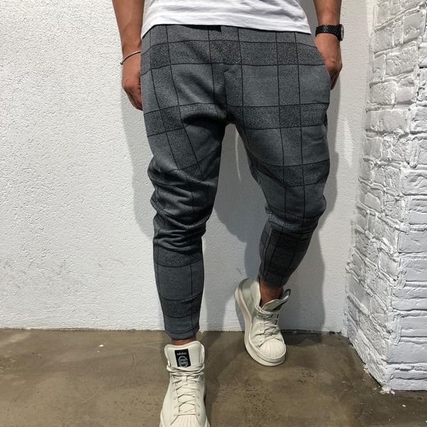 

летние мужские площади plaid 3d цифровые печатные брюки брюки случайные pantsdigital случайные pantsgradual мода спортивная одежда мужская f, Blue