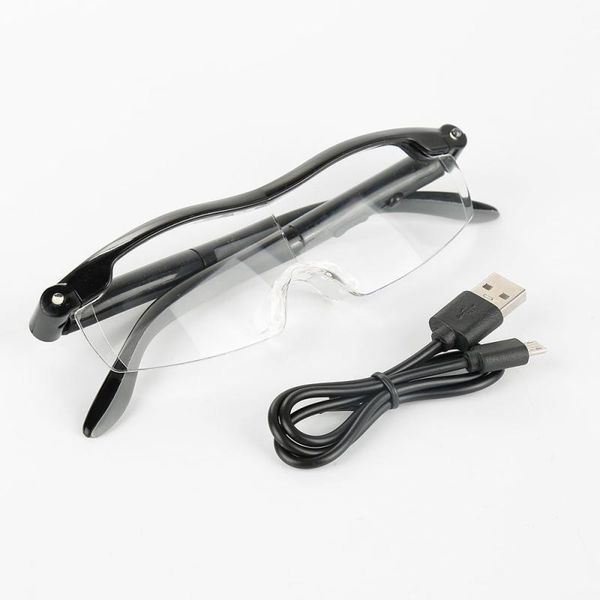 

led lens flexible frame nose pad adjustable degree universal focal length correction myopia reading glasses