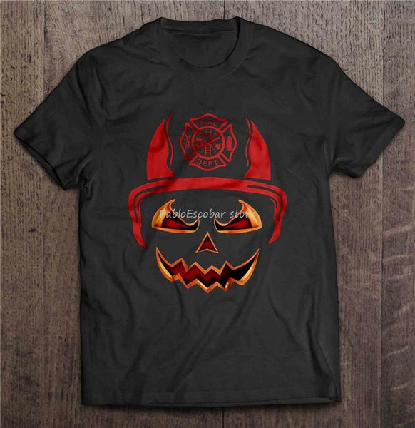 

firefighter pumpkin halloween version2 men s 3xl cool gift personality men summer brand s hoodie designers t shirts sweatshirt