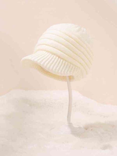 

baby simple knit hat she02, Yellow