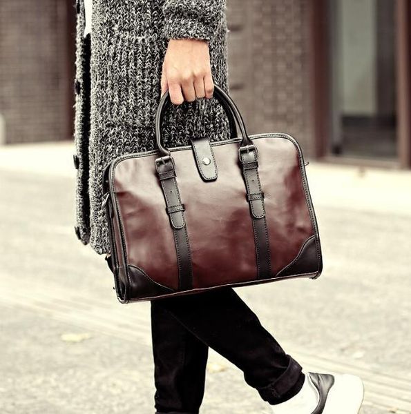 

new handbag business fashion shoulder briefcase men's bag