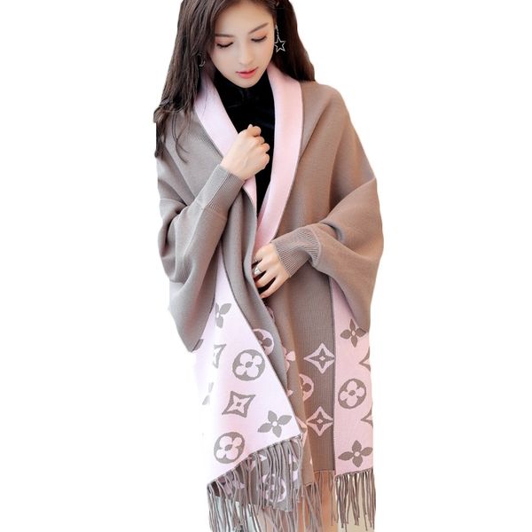 

spring autumn new long-sleeved sweater cardigan printed tassels knitted shawl jacket loose korean women y200720, White;black