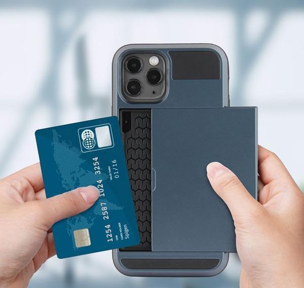 

anti-knock hybrid card slot holder case for iphone 12 pro max 11 pro xs max xr x 8 qylujd qpseller