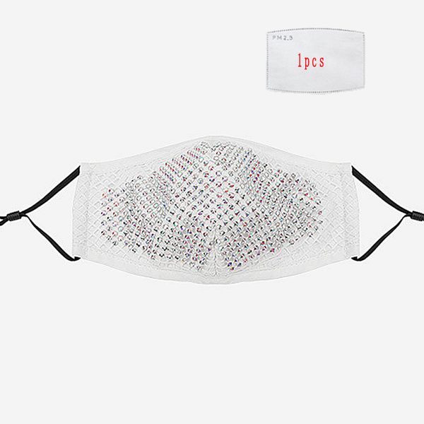 

reusable face mask new mask diamond dustproof breathable washable with pm2.5 filter gasket mask fast dhb107 6 pvb1