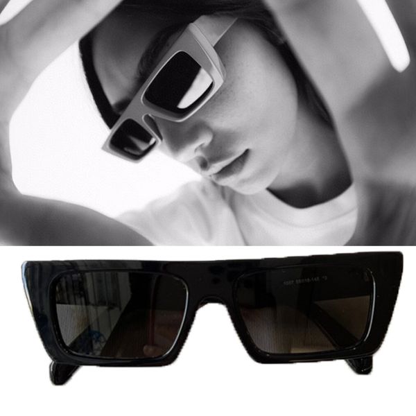 

occhiali da sole firmati off sunglasses oeri010 moda uomo e donna nero full frame lenti uv400 protective lens di alta qualitÃ con scatola or, White;black