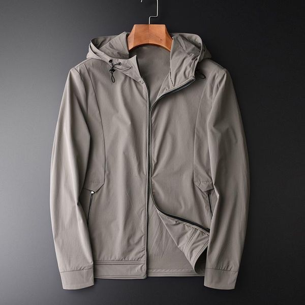 

men's jackets hooded male spring and autumn simple slim fit mens coats plus size 4xl casual fashion for men, Black;brown