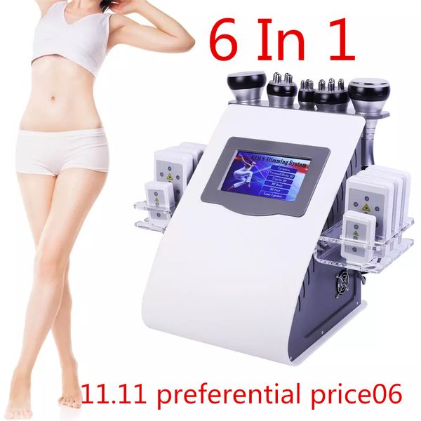 

11,11 льготное price2020 горячий продукт 6 в 1 вакуум лазерный радиочастотная рф 40k кави lipo лазерная липосакция ультразвуковая кавитация
