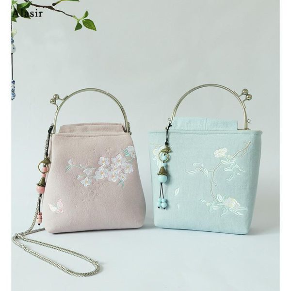 

alasir chinese style elegant shoulder bags embroidery flower cotton linen women vintage handbags floral crossbody bags