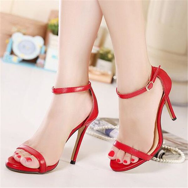 

new ladies 2021 braces summer slippers stiletto women's fashions eleven inches high heels vsfj, Black