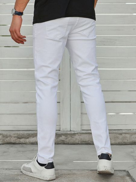 

x louie castro men solid tapered jeans s31z#, Blue