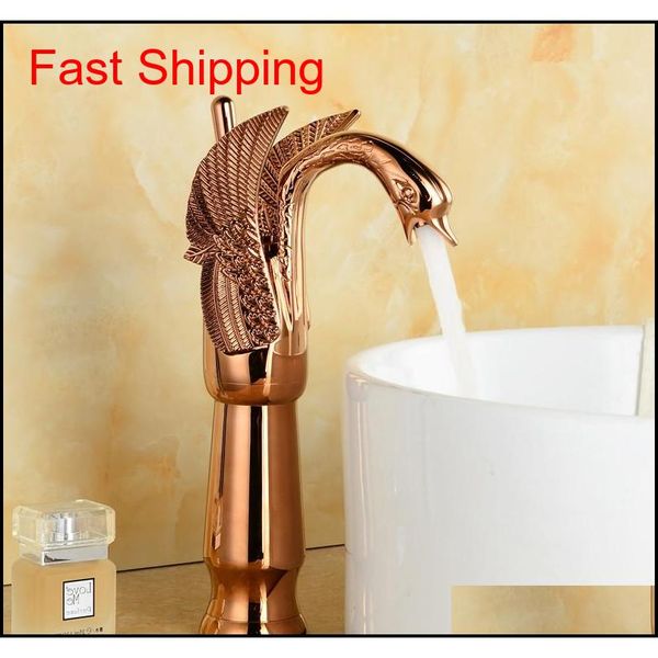 

basin faucets new high swan faucet arch design luxury wash mixer taps brass and cold taps gold pl qyloia packing2010