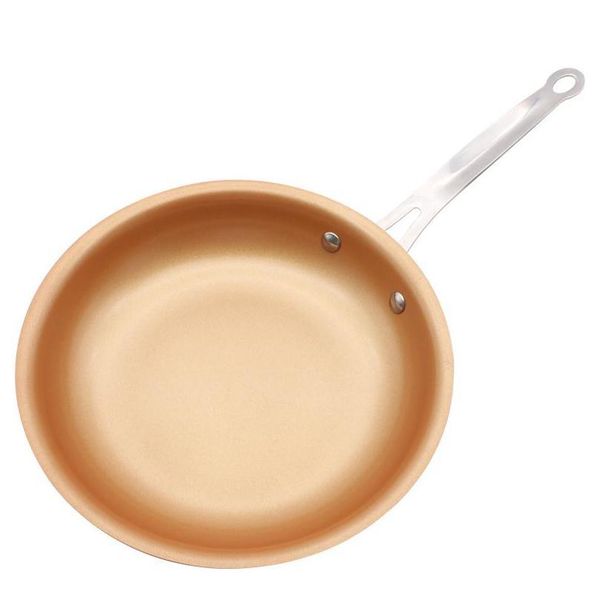 

non-stick skillet copper red pan ceramic induction skillet frying pan saucepan oven & dishwasher safe 10 inches jllrkd xhlight
