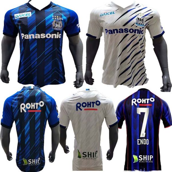 

new 2021 2022 gamba osaka soccer jerseys home blue 21/22 away white soccer shirt short sleeve high-quality football uniforms, Black