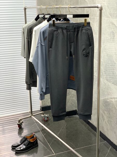 

новые продукты: chromehearts / crisin tourisure вязаные вязаные штаны, мужские толстые спортивные штаны, White