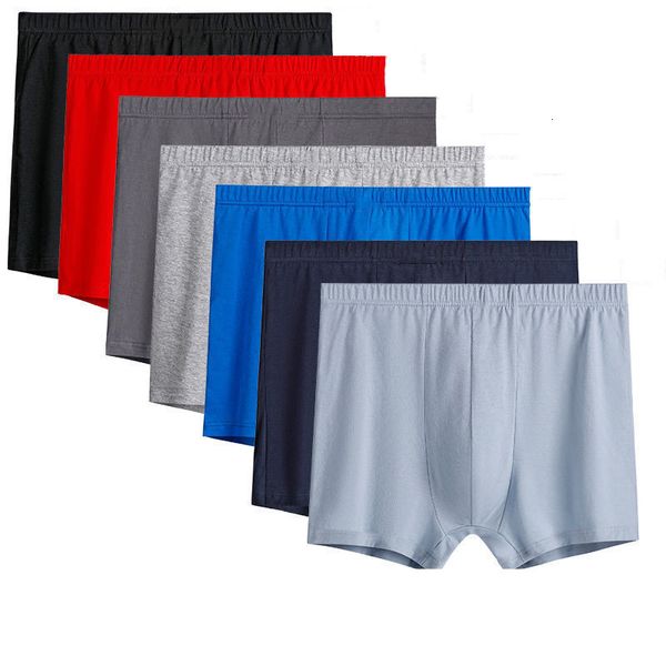 

4pcs /lot large sizes men boxers man 100% cotton underwear male shorts panties family loose breathable underpants home pants