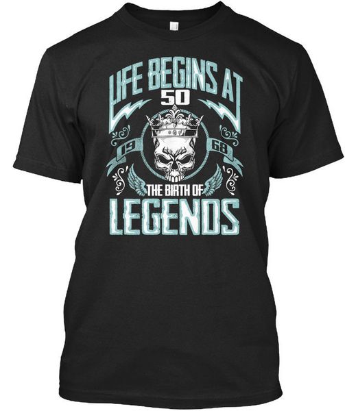 

100% хлопок brand new life begins в 50 1968 стандартный мужской футболки летняя майка с капюшоном спорта hoodie