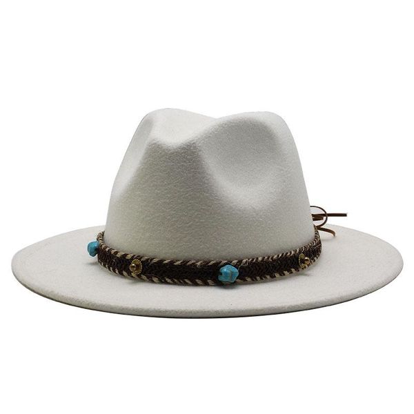 

wide brim hats 19 colors gentleman elegant lady winter autumn jazz caps women men wool vintage trilby felt fedora hat, Blue;gray