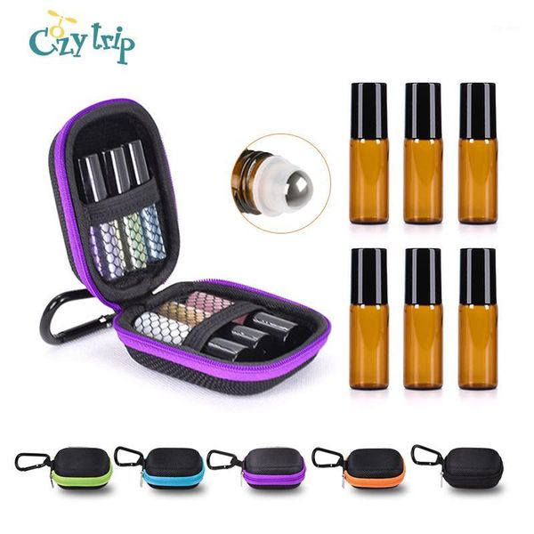 

cosmetic bags & cases 6 bottles essential oil case protects for 5ml rollers oils bag travel carrying storage bottle organizer1